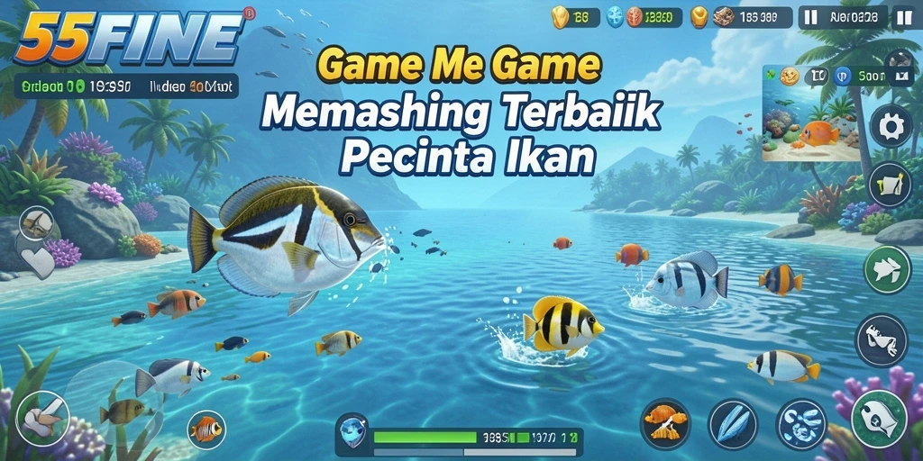 Tangkapan ikan besar dalam gameplay 55FIVE yang mendebarkan.