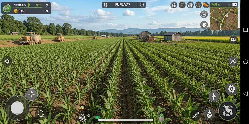 Tampilan gameplay seru di dunia pertanian FURLA77.