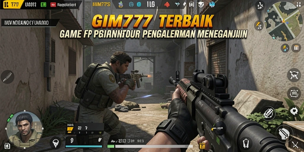 GIM777 menampilkan aksi tembak-menembak yang intens dalam gameplay FPS.