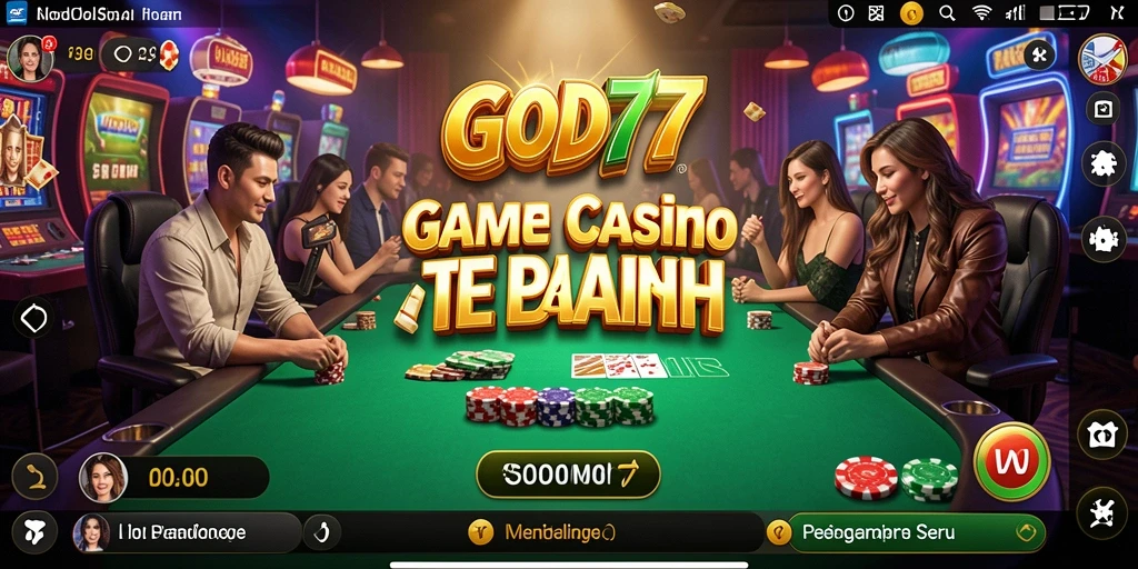 Tampilan gameplay Live Casino yang mengesankan dalam GOD77.