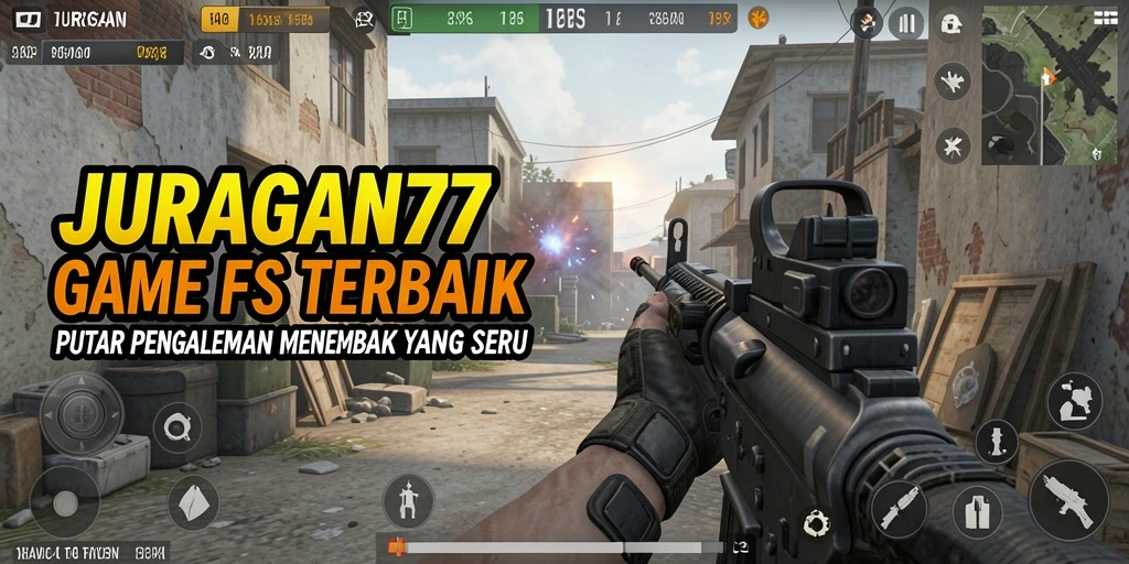 Tangkapan layar gameplay JURAGAN77 yang menampilkan aksi FPS yang mendebarkan.