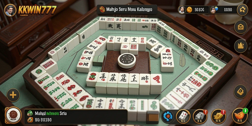 Tampilan gameplay Mahjong yang menarik di KKWIN777.