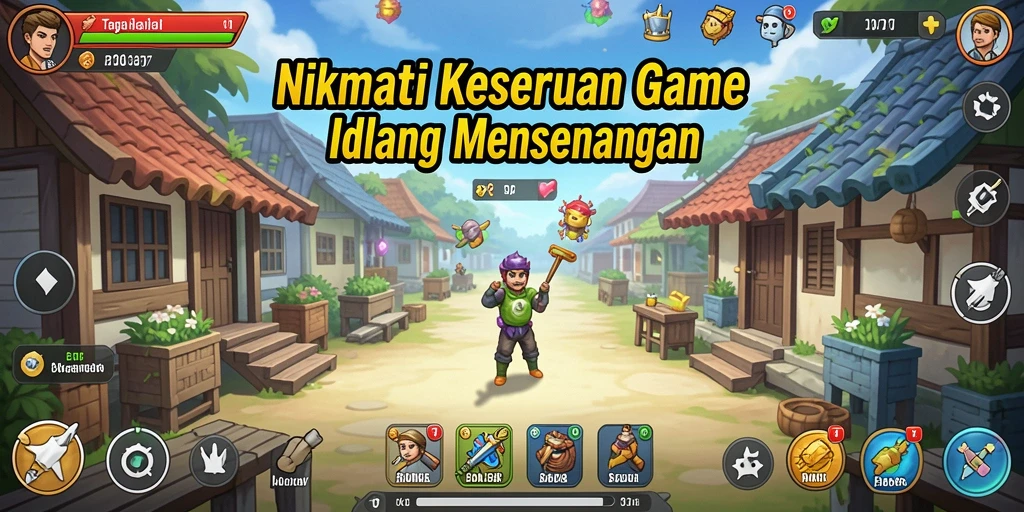 Tangkapan layar game PP7 menampilkan aksi karakter dalam gameplay Idle.