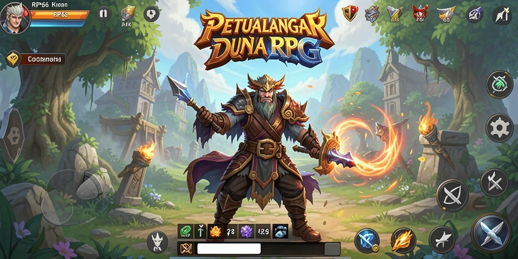 Tangkapan layar menunjukkan aksi seru dalam RP66 dengan grafis RPG yang menakjubkan.