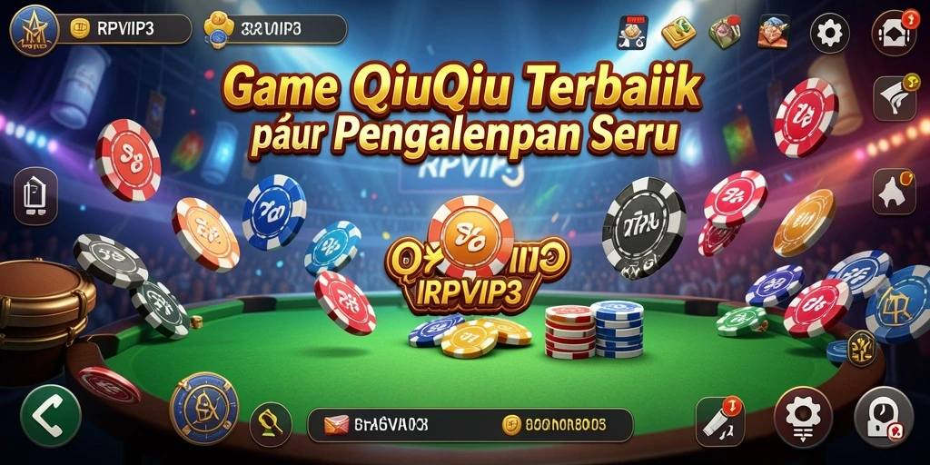 Tampilan menarik dari gameplay QiuQiu di RPVIP3.