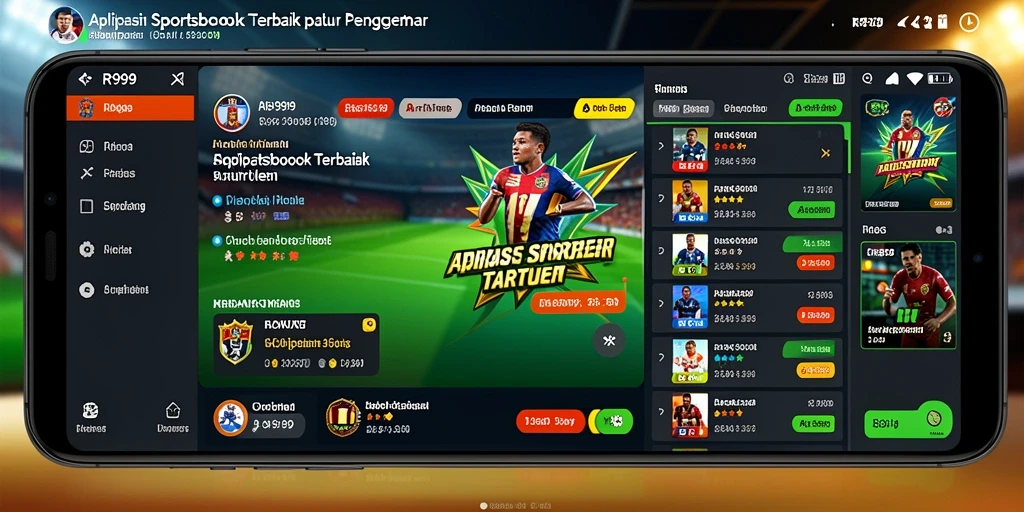 Tampilan utama RR999 yang menarik saat memasang taruhan olahraga.