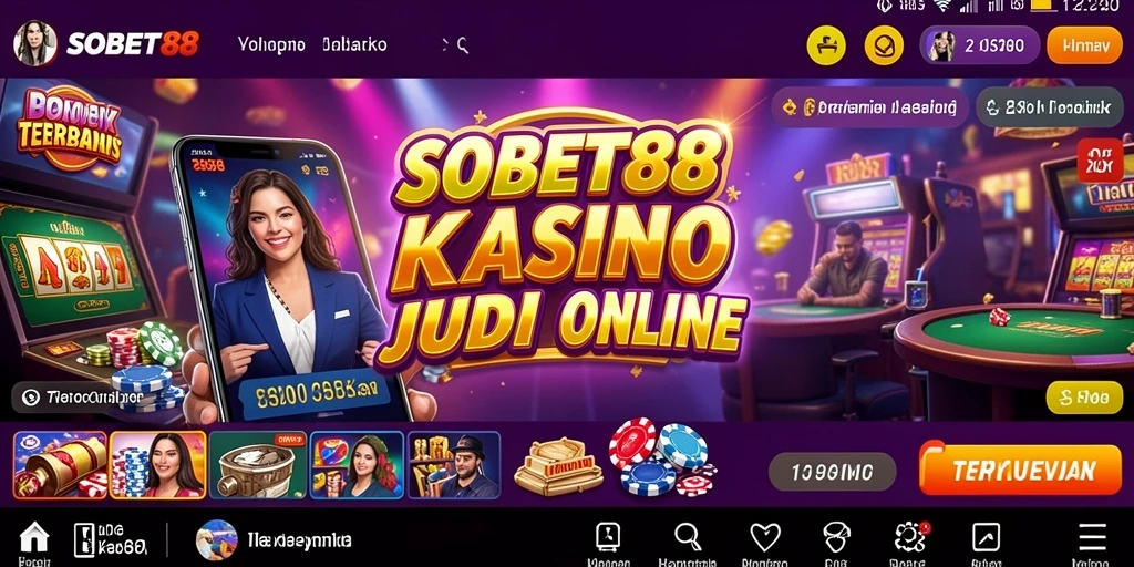 Tampilan gameplay SOBET88 yang menarik dan dinamis dengan berbagai permainan Kasino.